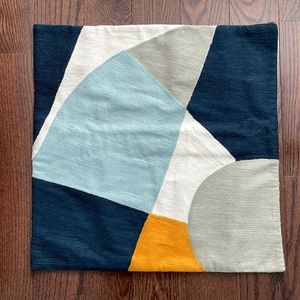 20x20 West Elm geometric throw pillow case